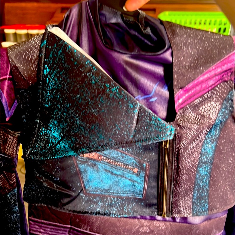 Purple and Blue Textured Jacket
